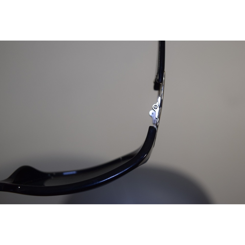 Chanel 6014 c.501/87 Black Wrap Sunglasses Silver CC Logo Italy 64-16 120 FLAWS - Picture 8 of 16